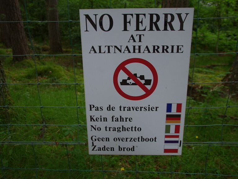 No ferry at Altnaharrie